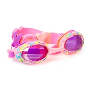 Candy Hearts Swimming Goggles - Hugs & Kisses Pink