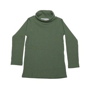 Rib Turtle Neck - Duck Green