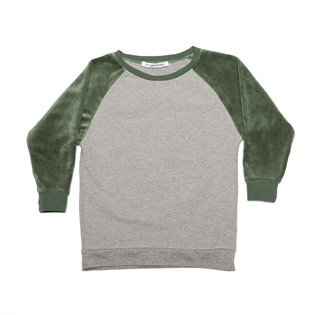  Velvet Sweater - Grey - Duck Green