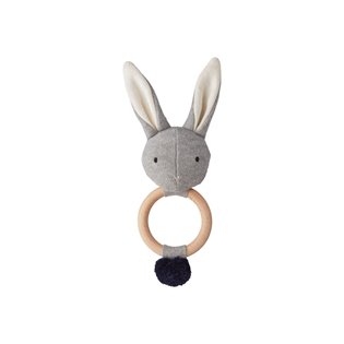 Aria Rattle - Rabbit Grey Melange