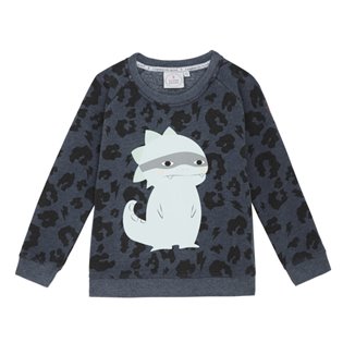 Supersoft Sweatshirt - Navy Leopard