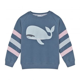 Supersoft Lucky Stripe Sweatshirt - Whale