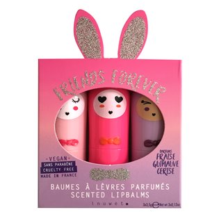 Bunny Lipbalm Gift Box - Set of 3 Pink