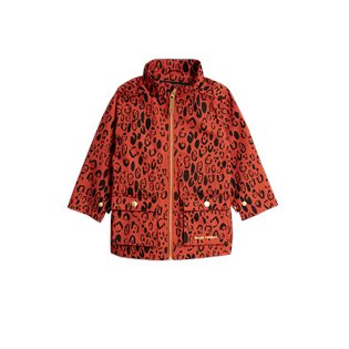 Leopard Piping Jacket - Red