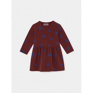 All Over Stuff Fleece Baby Dress