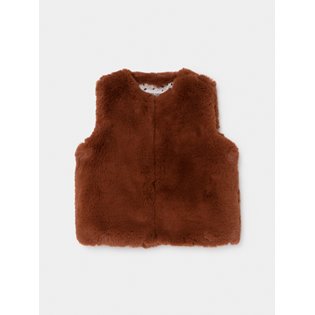 Brown Faux Fur Vest