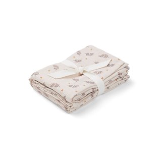 Hannah Muslin Cloths - Fern/Rose