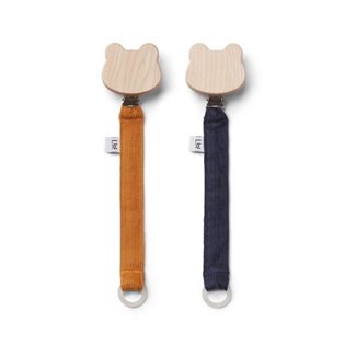 Barry Pacifier Strap 2 Pack - Mustard