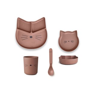 Jules Junior Bamboo Set -Cat dark rose