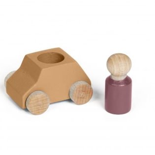 Lubu Ochre Wooden Car 