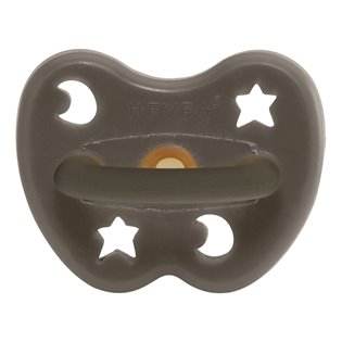 Hevea Colourful Orthodontic Pacifier - Shiitake Grey