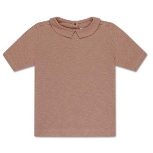 Repose AMS T shirt with collar - powder creme