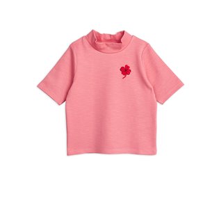 Clover EMB SS Tee - Pink