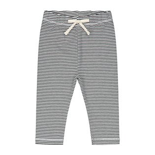 Baby Leggings - Nearly Black/Cream Stripe