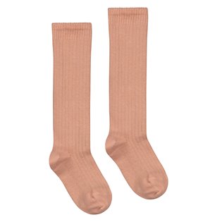 Long Ribbed Socks - Rustic Clay