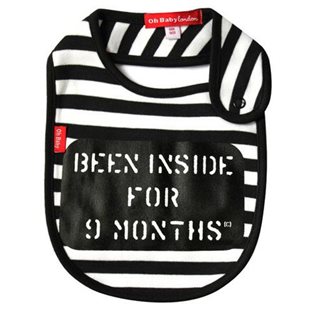 Been Inside For 9 Months Bib - Black