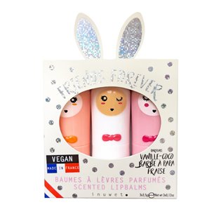 Bunny Lipbalm Gift Box - Holo Dots Trio