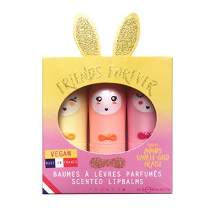 Bunny Lipbalm - Glitter Gold California Trio