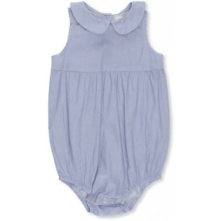 Mini Romper - Mini Dots - Dusty Blue 