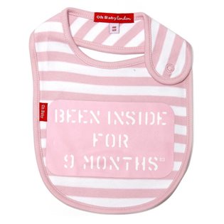 Been Inside For 9 Months Bib - Pink