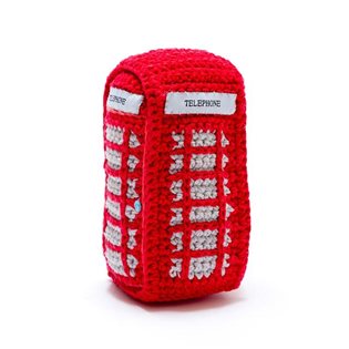 Crochet Red Telephone Box
