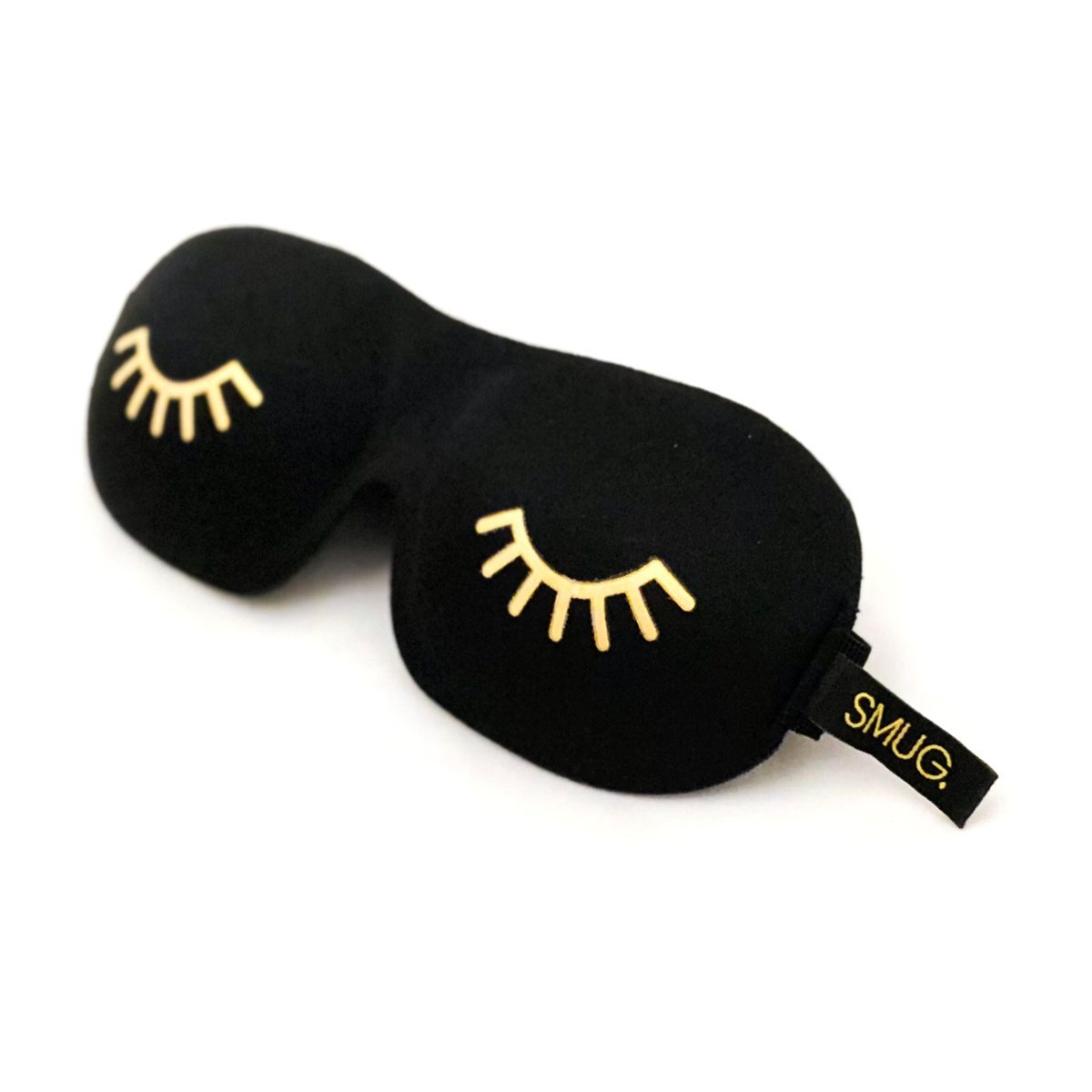 MonkeyMcCoy Sleep Smug Contoured 3D Blackout Sleep Mask Wink Print
