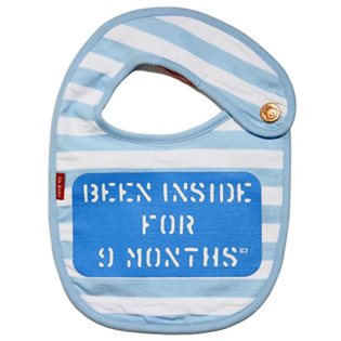 Been Inside For 9 Months Bib - Blue