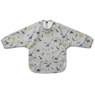 Merle Cape Bib  - Dino Dove Blue Mix