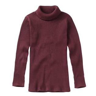 Rib Turtle Neck - Plum