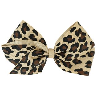 Bow Hairclip- Leopard Print