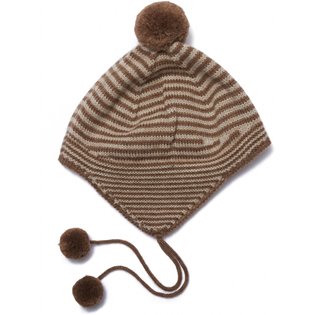 Tomami Knit Hat - Almond Stripe
