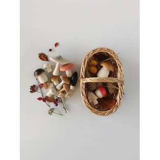 Forest Mushrooms Basket - Light