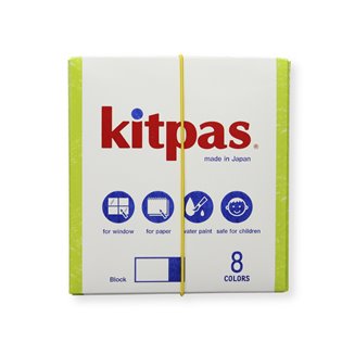 Kitpas Art Crayons Block 8 Colours