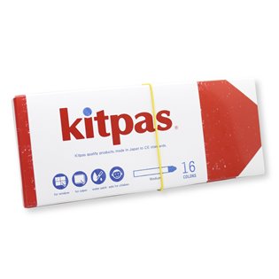 Kitpas Crayon Medium 16 Colours