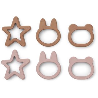 Andy Cookie Cutter 6 Pack - Rose Mix