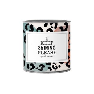 Large Candle Tin - Keep Shinning Please - Jasmin Vanilla