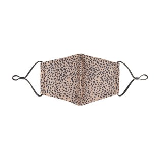 Adult Animal Print Face Mask - Brown