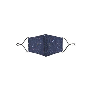 Child Night Sky Print Face Mask - Navy