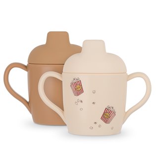2 Pack Sippy Cup - Popcorn/Light Brown