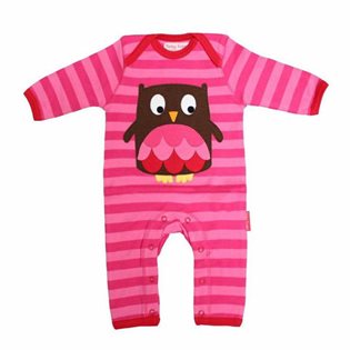 Organic Sleepsuit with Owl Applique