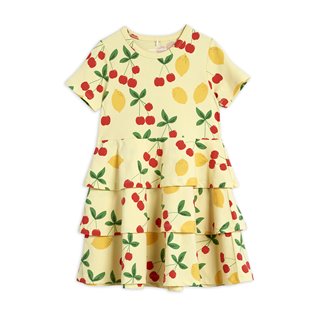 Cherry Lemonade AOP SS Dress - Yellow