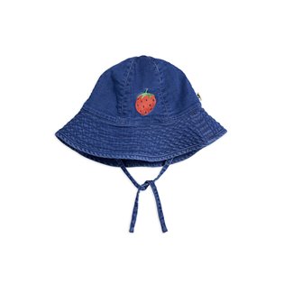 Denim Strawberry Sun Hat - Blue