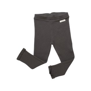 Charcoal Organic Rib Leggings