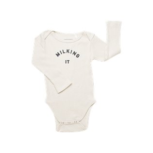 Milking It ® Organic Oatmeal Rib Bodysuit