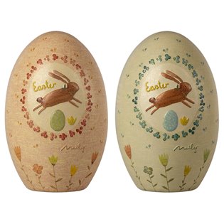 Easter Egg Metal -  Pink/Cream