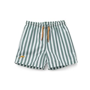 Duke Board Shorts - Stripe: Peppermint/White