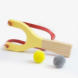 Beech Wood Catapult - Yellow