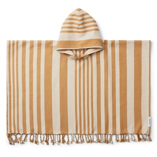 Roomie Poncho - YD Stripe: Mustard/Sandy