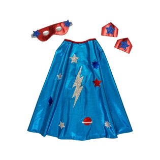 Blue Superhero Cape Costume