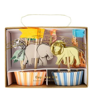 Safari Animals Cupcake Kit